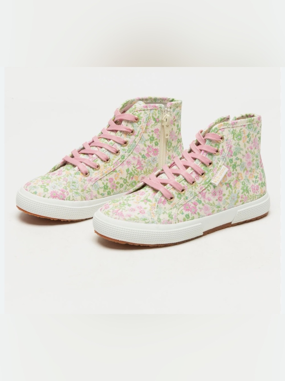 SUPERGA x LoveShackFancy Pink Flowers Girls Shoes Size 1